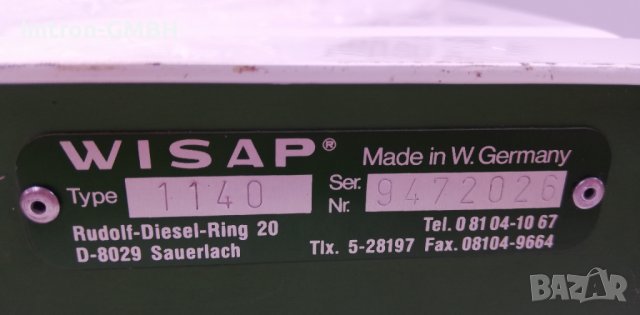 WISAP CO2 Hystero-Insufflator Savertach Type 1140, снимка 3 - Медицинска апаратура - 37162917