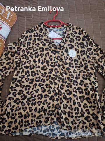 Дамска риза с тигров принт нова за 15лв , снимка 2 - Ризи - 53126579