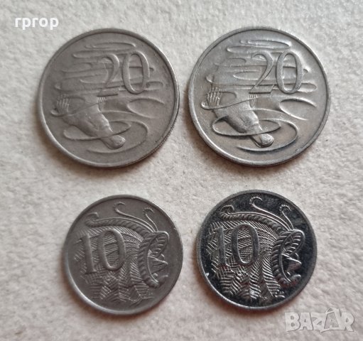 Монети. Австралия.  10 ,20 цента . Различни монети., снимка 2 - Нумизматика и бонистика - 39654273