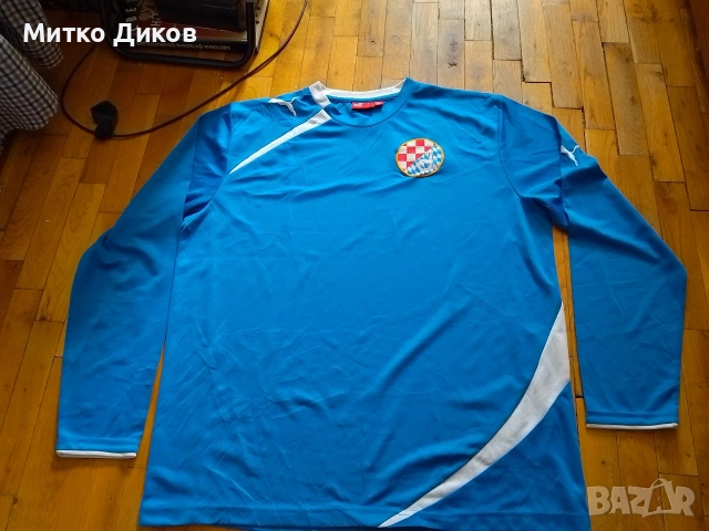 Динамо Загреб Хърватска футболна тениска Пума дълъг ръкав размер ХЛ като нова