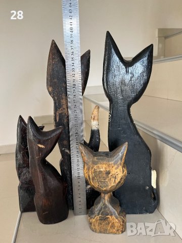 Дървена котка статуетка котки в Статуетки в гр. София - ID42756753 ...