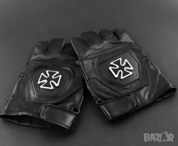 Железен Кръст Тевтонски Кръст Малтийски Кръст Розенкройцерски Ръкавици от Естествена Кожа - Агнешка