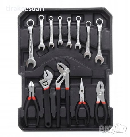 Куфар с инструменти 1050 части BLT Werkzeuge Ключове Гедоре Клещи, снимка 7 - Куфари с инструменти - 42455671