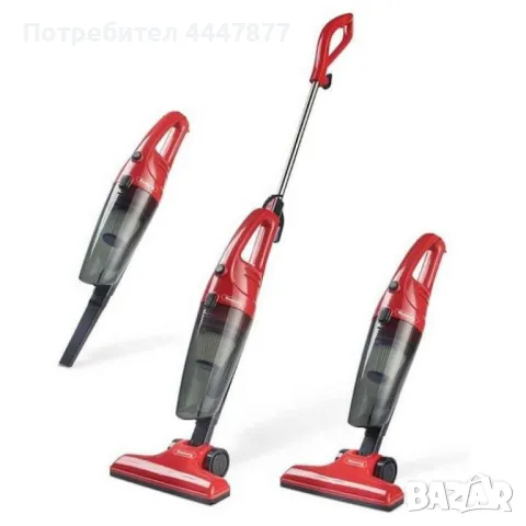 Прахосмукачка вертикална и ръчна 2в1 Rosberg, 600W, 0.8л., Циклон, Без торба, снимка 5 - Прахосмукачки - 50038596