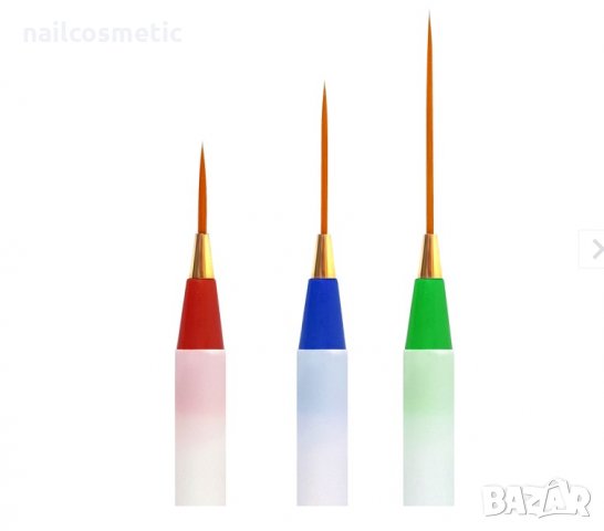 6 четки за линии и финни детайли върху ноктите и арт маникюр