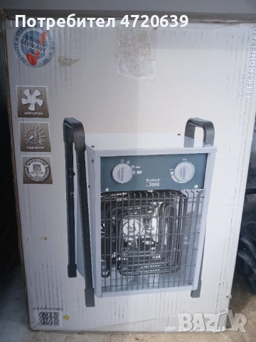 Калорифер - електрически, снимка 3 - Отоплителни печки - 53241712