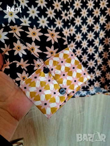 Ефектна риза от сатен VILA, L номер, снимка 3 - Ризи - 54163286