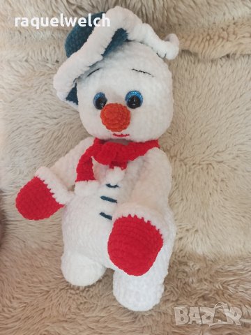 Ръчно Изплетен Снежен Човек "Амигуруми", снимка 3 - Плюшени играчки - 44430849