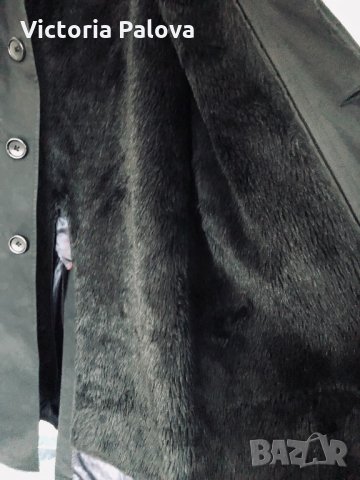 Стилно мъжко палто- шуба /тренч  Швейцария, снимка 5 - Палта - 31543853