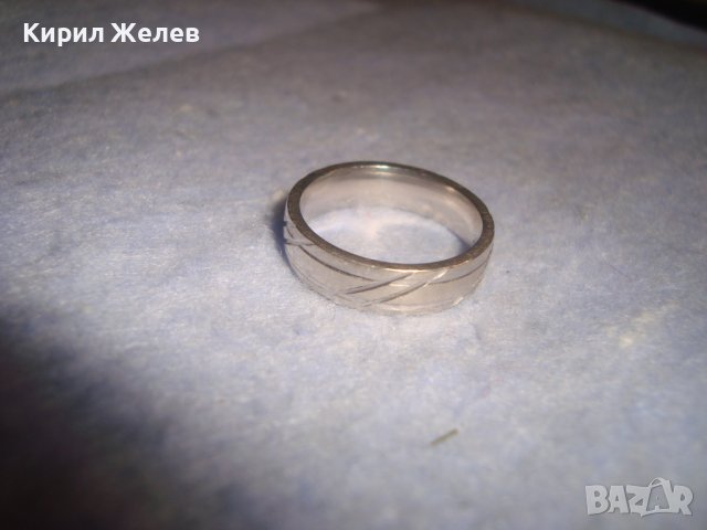 ПРЕКРАСЕН СРЕБЪРЕН ФЕШЪН АРТ ПРЪСТЕН СРЕБРО 925 с БЯЛА ПОЗЛАТА РЪЧНО ОРНАМЕНТИРАН Тип ХАЛКА 27163, снимка 14 - Пръстени - 36829429