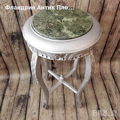 Помощна маса Луи XVI, силвър, снимка 2 - Маси - 42458148