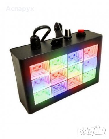 Цветна RGB Блиц LED room Strobe 12, стробоскоп диско лампа, снимка 2 - Друга електроника - 30144922