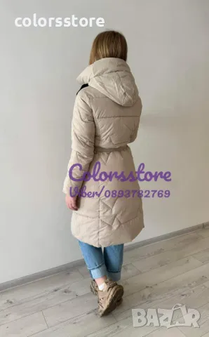 Зимно яке Бежаво код IM34, снимка 2 - Якета - 39028781