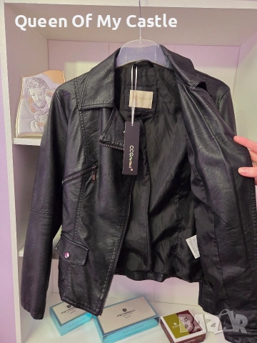 Дамско кожено яке, снимка 4 - Якета - 53999513