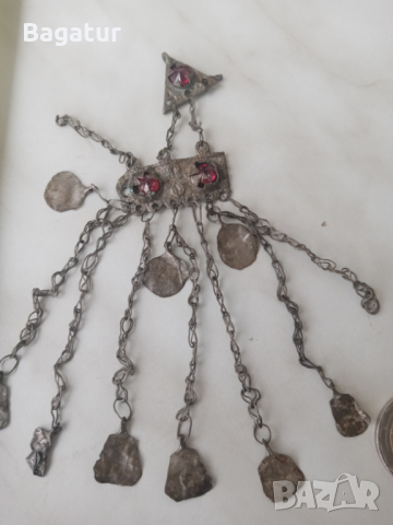 Трепка, накит, възрожденски,наушник,от на баба скрина, снимка 6 - Антикварни и старинни предмети - 44725464