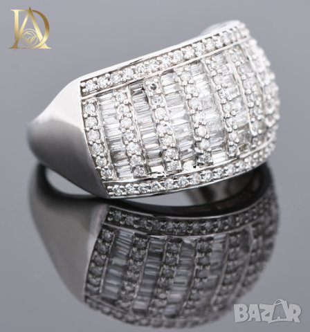 Нов Златен Пръстен с 1.39кт Естествени Диаманти, снимка 6 - Пръстени - 42863731