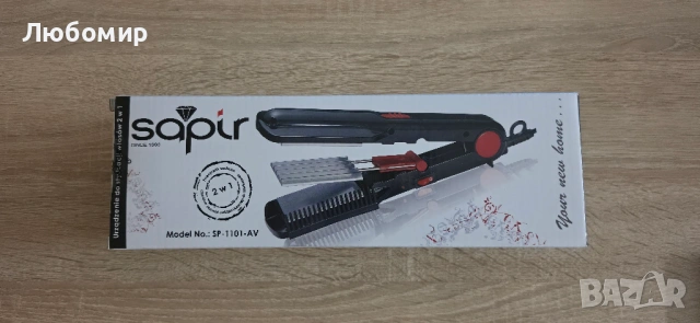 Преса за коса 2в1 SAPIR, Вафлички, Завъртане на кабел - 360°