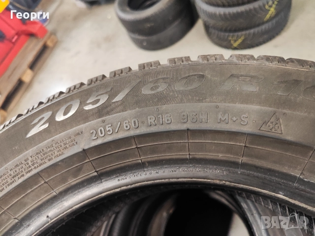 2бр. зимни гуми 205/60/16 Pirelli, снимка 4 - Гуми и джанти - 52791928