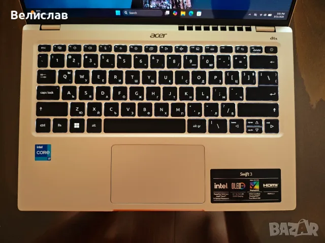 Notebook с 2.8k 90Hz OLED/ 10 ядрен Core i7/ 16GB LPDDR5/ 256GB/ 60 WHrs, снимка 2 - Лаптопи за дома - 56168551