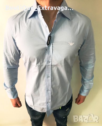 Мъжка риза Emporio Armani Light Blue !!!, снимка 1