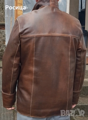 Мъжко кожено яке естествена кожа, снимка 2 - Якета - 53903481