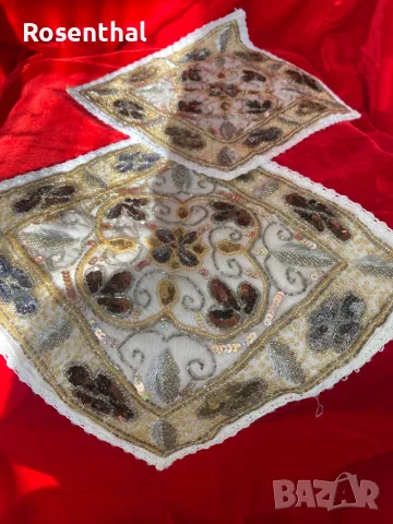 Кърпи с мъниста и везба