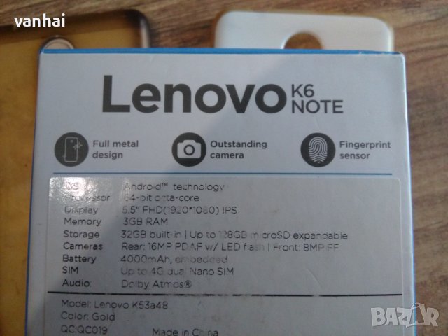 Lenovo K6 Note цял за части, снимка 8 - Lenovo - 38970133