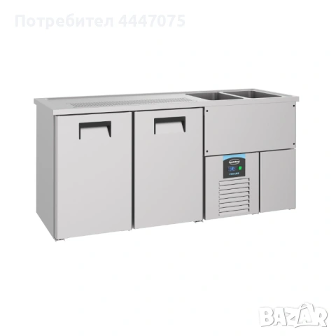 Охладител за бира настолен 2 врати 2R, 35 л, десен наблюдателен отвор