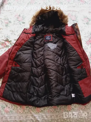 MORLEY Бордо зимно яке Л размер, снимка 6 - Якета - 48325682