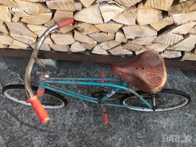 стар детски велосипед "ДКВ-2" - СССР - 1977г., снимка 4 - Антикварни и старинни предмети - 47769501