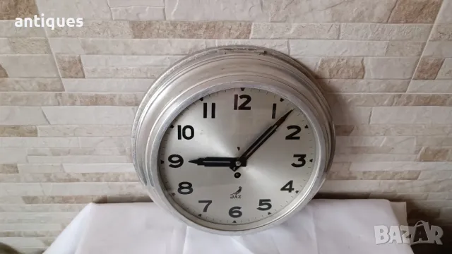 Стар френски индустриален часовник - JAZ - Антика - 1950г., снимка 2 - Антикварни и старинни предмети - 49543512