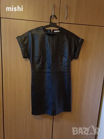 Mango нова кожена рокля, снимка 1