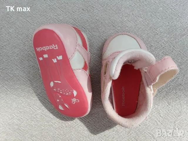 🦌 Reebok с еленче – Първи обувки за бебе (НОВИ, размер 17) 🌸, снимка 4 - Бебешки обувки - 55805971