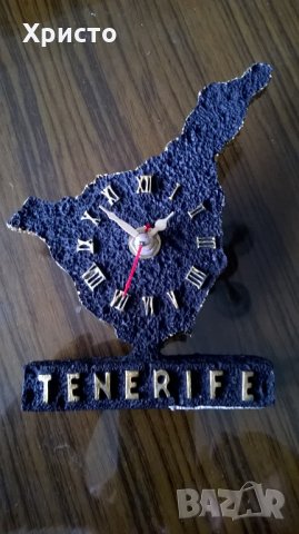 часовник красив за маса и декорация Тенерифе Tenerife, снимка 2 - Декорация за дома - 29199099