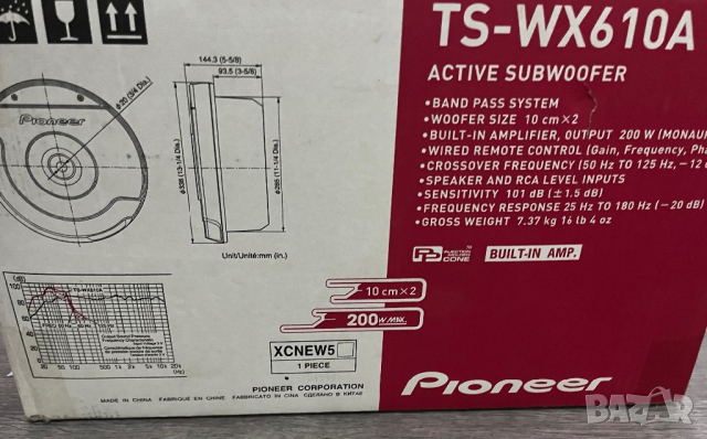 Pioneer TS-WX610A Неразличим от нов!, снимка 9 - Аксесоари и консумативи - 44534197