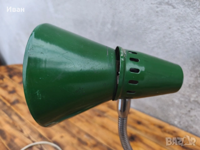 Соц индустриална настолна лампа , снимка 6 - Настолни лампи - 54103690