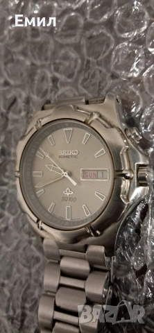 VINTAGE SEIKO KINETIC 5m43-0890 SQ 100 JAPAN QUARTZ , снимка 2 - Мъжки - 53308412