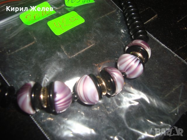 ВИНТИДЖ КРАСИВО КОЛИЕ ВЕНЕЦИАНСКА АРТ КЕРАМИКА 16578, снимка 4 - Колиета, медальони, синджири - 30691352