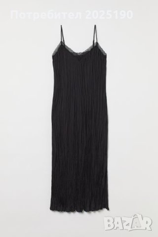 Дамска черна рокля Н&М 