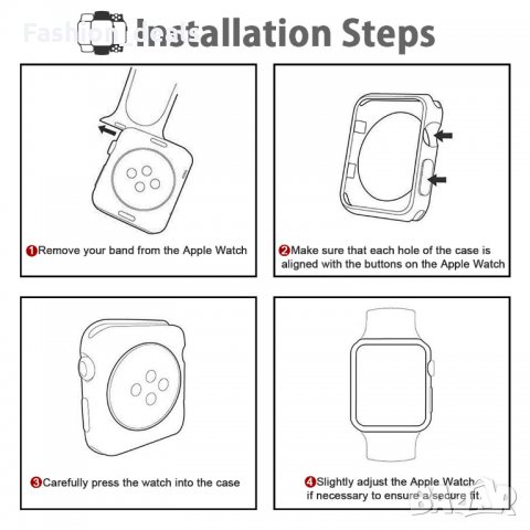 Нови 3 броя защитен Калъф за смарт часовник Apple Watch 40 /42 / 44 мм, снимка 5 - Други - 34919457