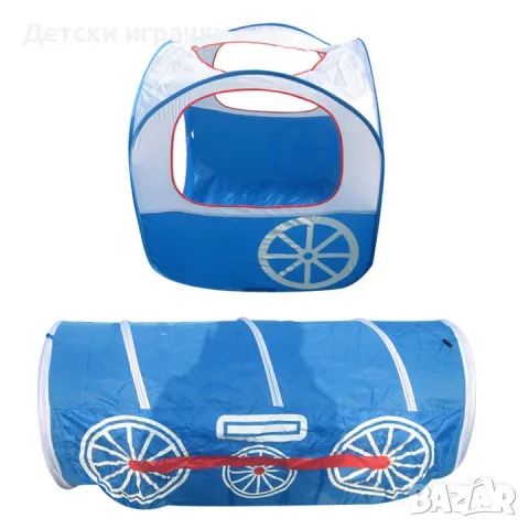 Палатка с тунел за игра Влак, за деца , снимка 5 - Други - 50278860