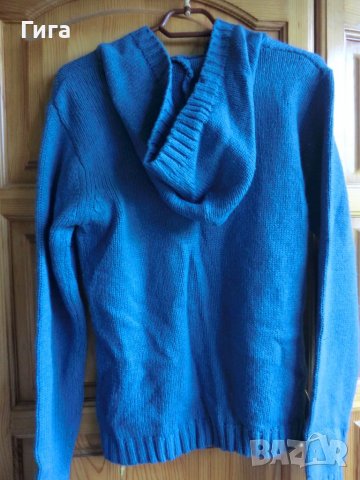 пуловер с качулка и бродерия, снимка 5 - Блузи с дълъг ръкав и пуловери - 37372406