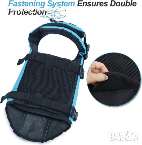 Нова светлоотразителна неопренова спасителна жилетка за куче море, снимка 6 - За кучета - 38075224