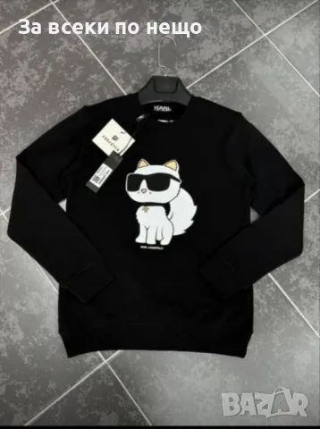 Дамска черна блуза с дълъг ръкав Karl Lagefeld Код A247