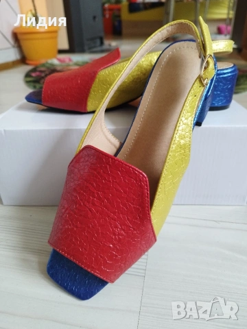 шарени дамски стилни сандали, снимка 5 - Сандали - 54211886