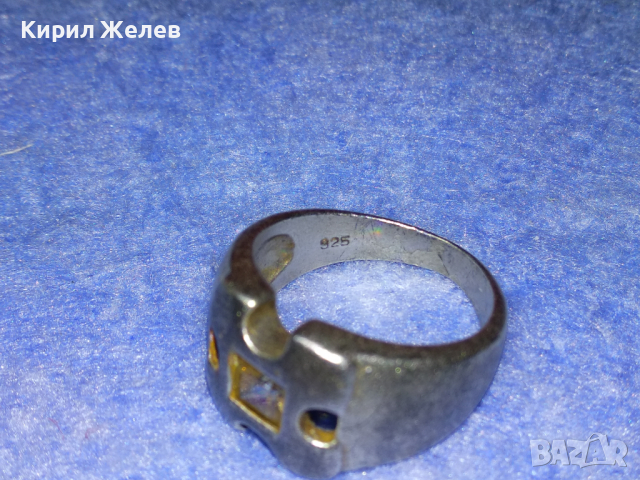 АЖУРЕН СКЪПОЦЕНЕН СРЕБЪРЕН ПРЪСТЕН ОКСИДИРАНО СРЕБРО 925 с ЮВЕЛИРНО ФАСЕТИРАН ЦИТРИН 43807, снимка 16 - Пръстени - 44664249