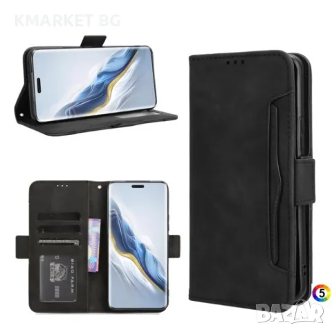 Honor Magic6 Pro Magnetic Wallet Кожен Калъф и Протектор, снимка 5 - Калъфи, кейсове - 49387495