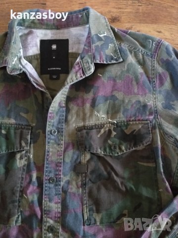 g-star type c straight long rc shirt - страхотна мъжка риза , снимка 2 - Ризи - 42880933