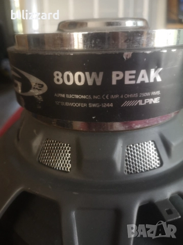 ALPINE SVG-1244/За пренавиване, снимка 2 - Тонколони - 51589749