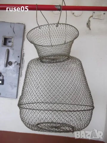 Живарник сгъваем метален рибарски нов